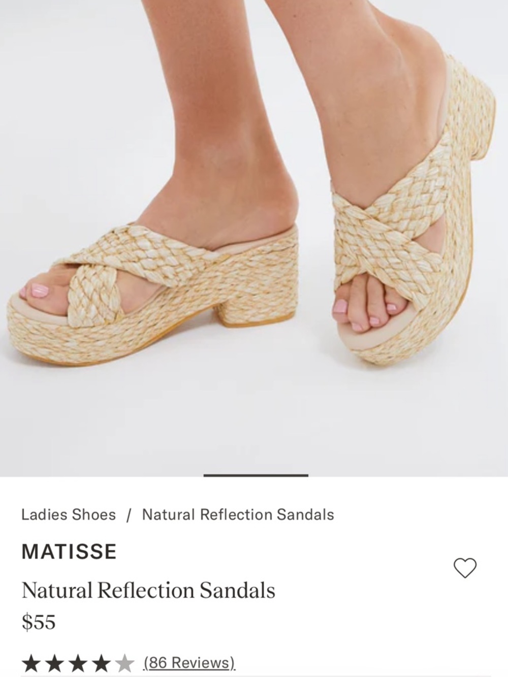 MATISSE Natural Reflection Sandals - Picture 2 of 10